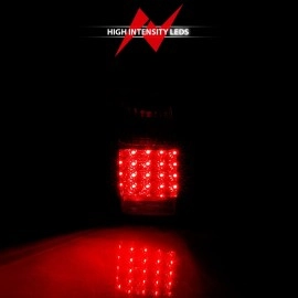 Anzo 311070 - LED Tail Lights (Chrome Housing, Clear / Red Lens)
