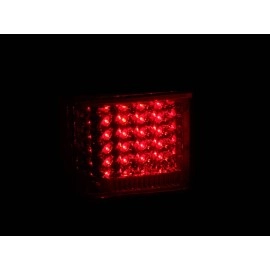 Anzo 311108 - LED Tail Lights (Chrome Housing, Clear / Red Lens)