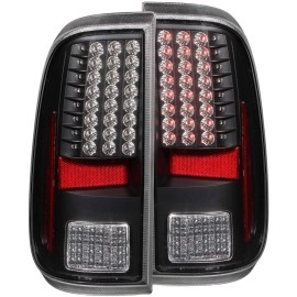 Anzo 311127 - LED Tail Lights (Black Housing, Clear Lens)
