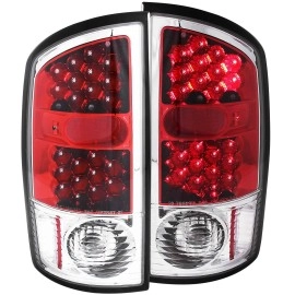 Anzo 311133 - LED Tail Lights (Chrome Housing, Clear / Red Lens)