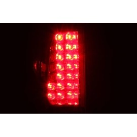 Anzo 311174 - LED Tail Lights (Chrome Housing, Red / Smoke Lens)