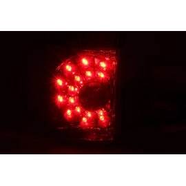 Anzo 311177 - LED Tail Lights (Chrome Housing, Red / Smoke Lens)