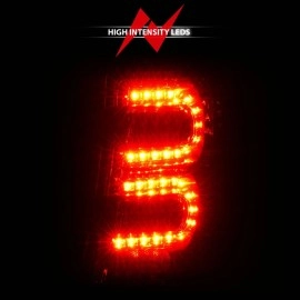 Anzo 311180 - LED Tail Lights (Chrome Housing, Red / Smoke Lens)