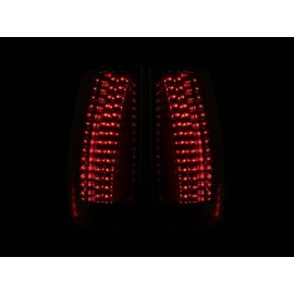 Anzo 311192 - Escalade Look LED Tail Lights (Chrome Housing, Smoke Lens)