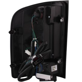 Anzo 311225 - Light Bar Style LED Tail Lights (Chrome Housing, Clear / Red Lens)