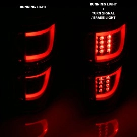 Anzo 311257 - G2 LED Tail Lights (Black Housing, Clear Lens)
