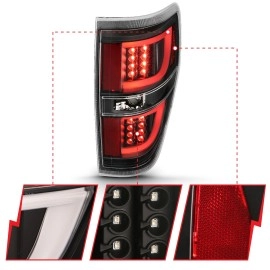 Anzo 311257 - G2 LED Tail Lights (Black Housing, Clear Lens)