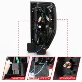 Anzo 311258 - G2 LED Tail Lights (Chrome Housing, Smoke Lens)