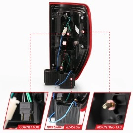 Anzo 311260 - G2 LED Tail Lights (Chrome Housing, Clear / Red Lens)