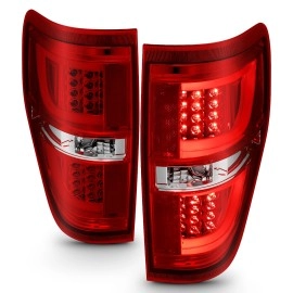 Anzo 311260 - G2 LED Tail Lights (Chrome Housing, Clear / Red Lens)