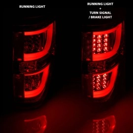 Anzo 311260 - G2 LED Tail Lights (Chrome Housing, Clear / Red Lens)
