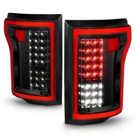 Anzo 311261 - LED Tail Lights (Black Housing, Clear Lens)