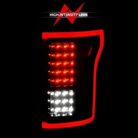 Anzo 311261 - LED Tail Lights (Black Housing, Clear Lens)