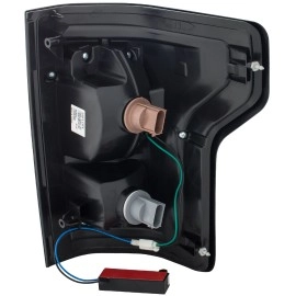 Anzo 311263 - LED Tail Lights (Black Chrome Housing, Smoke Lens)