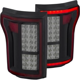 Anzo 311263 - LED Tail Lights (Black Chrome Housing, Smoke Lens)