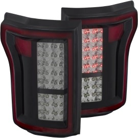 Anzo 311263 - LED Tail Lights (Black Chrome Housing, Smoke Lens)
