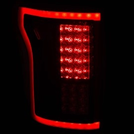 Anzo 311263 - LED Tail Lights (Black Chrome Housing, Smoke Lens)