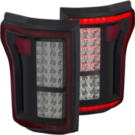 Anzo 311263 - LED Tail Lights (Black Chrome Housing, Smoke Lens)