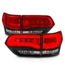 Anzo 311268 - LED Tail Lights (Black Housing, Clear Lens)