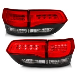Anzo 311268 - LED Tail Lights (Black Housing, Clear Lens)