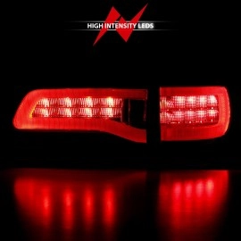 Anzo 311269 - LED Tail Lights (Chrome Housing, Red / Smoke Lens)