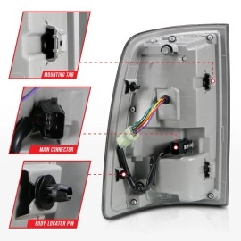 Anzo 311274 - LED Tail Lights (Black Housing, Smoke Lens)