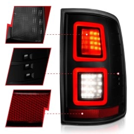Anzo 311274 - LED Tail Lights (Black Housing, Smoke Lens)