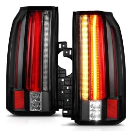 Anzo 311275 - LED Tail Lights (Black Housing, Clear Lens)