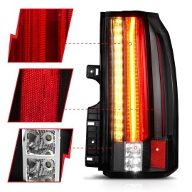 Anzo 311275 - LED Tail Lights (Black Housing, Clear Lens)