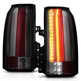 Anzo 311276 - LED Tail Lights (Chrome Housing, Smoke Lens)