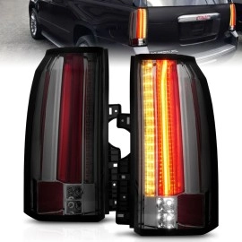 Anzo 311276 - LED Tail Lights (Chrome Housing, Smoke Lens)