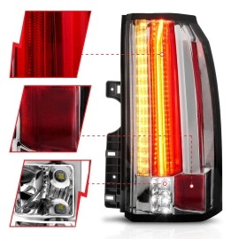 Anzo 311277 - LED Tail Lights (Chrome Housing, Clear Lens)