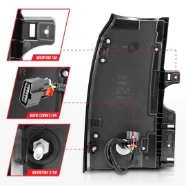 Anzo 311277 - LED Tail Lights (Chrome Housing, Clear Lens)