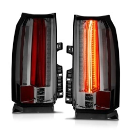 Anzo 311279 - LED Tail Lights (Chrome Housing, Smoke Lens)