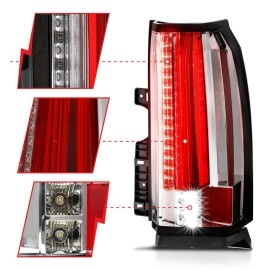 Anzo 311280 - LED Tail Lights (Chrome Housing, Clear Lens)