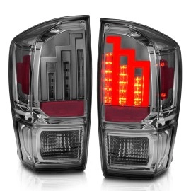 Anzo 311282 - LED Tail Lights (Chrome Housing, Smoke Lens)