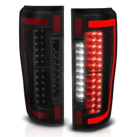 Anzo 311288 - Light Bar Style LED Tail Lights (Black Housing, Smoke Lens)
