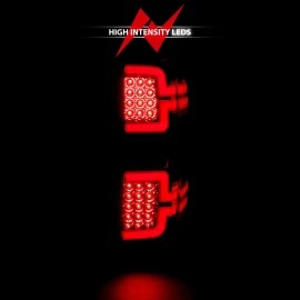 Anzo 311291 - Light Bar Style LED Tail Lights w/ Sequential Turn Signal (Chrome Housing, Clear Lens)