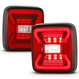 Anzo 311295 - LED Tail Lights (Black Housing, Clear Lens)