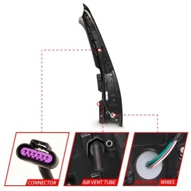 Anzo 311296 - Long Version LED Tail Lights (Chrome Housing, Clear Lens)