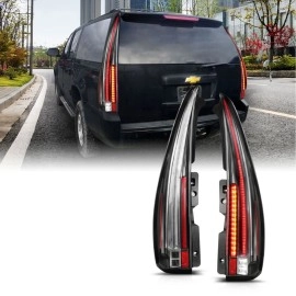 Anzo 311297 - Long Version LED Tail Lights (Black Housing, Clear Lens)