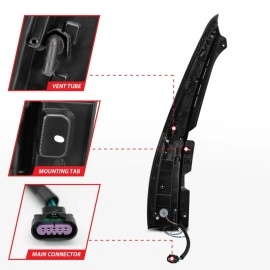 Anzo 311297 - Long Version LED Tail Lights (Black Housing, Clear Lens)