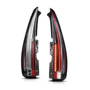 Anzo 311297 - Long Version LED Tail Lights (Black Housing, Clear Lens)