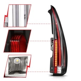 Anzo 311297 - Long Version LED Tail Lights (Black Housing, Clear Lens)