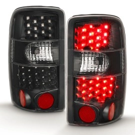 Anzo 311298 - LED Tail Lights (Black Housing, Clear Lens)