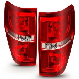 Anzo 311299 - OE Style LED Tail Lights (Chrome Housing, Clear / Red Lens)