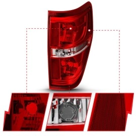 Anzo 311299 - OE Style LED Tail Lights (Chrome Housing, Clear / Red Lens)