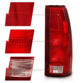 Anzo 311301 - OE Style LED Tail Lights (Chrome Housing, Clear / Red Lens)