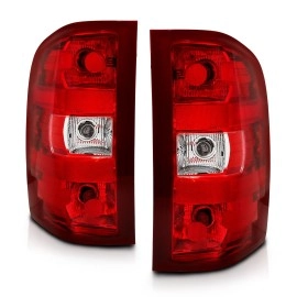 Anzo 311303 - OE Style LED Tail Lights (Chrome Housing, Clear / Red Lens)