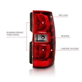 Anzo 311304 - OE Style LED Tail Lights (Black Housing, Clear / Red Lens)